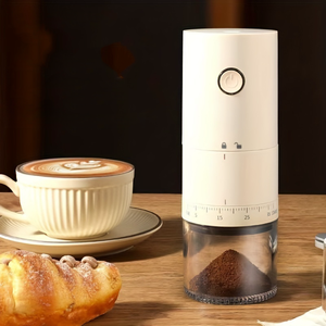 Moulin à café électrique portable avec engrenages, réglage externe, recharge USB, mini machine à café domestique - Product Image 3