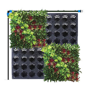 Sistema di Fioriere <span class=keywords><strong>da</strong></span> <span class=keywords><strong>Parete</strong></span> per Esterni, Autoirrigante, per Giardino Verticale Interno, Vaso per Piante e Fiori in Plastica - Product Image 1