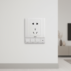 Prise murale <span class=keywords><strong>Legrand</strong></span>, type 86, multiprise, panneau à trous multiples, installation encastrée, pour usage domestique, couleur blanche - Product Image 2