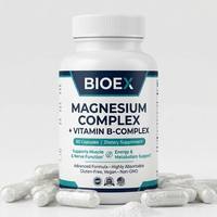 Complexe Triple de Magnésium en Gros avec Complexe de Vitamines B (B1, B6, B12) – Complément pour le Soulagement du Stress et le Soutien du Sommeil