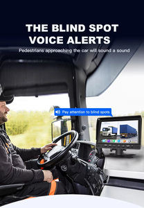 7 polegadas 2 canais Blind Spot Detection DVR Recorder Monitor com 2 PCS AHD 1080P Estacionamento Câmera BSD Sistema de alarme para Truck Bus - Product Image 4