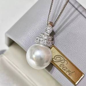 Accesorios de Perlas DIY 31198, Colgante de Plata S925 con Cuentas Redondas de 11-15 mm, Soporte Vacío en Forma de Cruz para Collar, Accesorio de Moda - Product Image 3