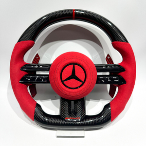 Volante de fibra de carbono personalizable Plug and Play para mercedes-benz Dragonfly Style W809 W177 W205 W204 W213 W212 W222 W463 - Product Image 6