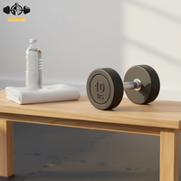 Haltère Commercial Ajustable en Fonte à Tête Ronde Personnalisable - 25 Kilogrammes - Salle de Fitness - Pilates Musculation Petit Poids