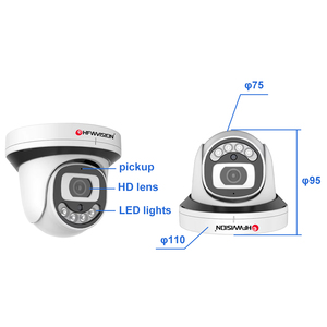 H.265 CMOS theo dõi chuyển động xe phát hiện 4CH 8CH hai chiều nói chuyện Đèn sân khấu màu đêm tầm nhìn 8MP PoE Hệ thống <span class=keywords><strong>camera</strong></span> an ninh - Product Image 6