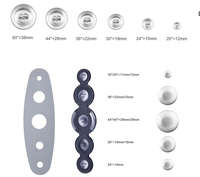 Kit de Herramientas de Costura 5 en 1 para Manualidades con Botones de Plástico ABS Recubiertos, Recursos Completos