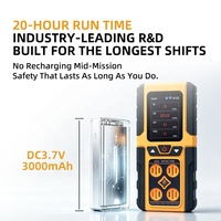 Détecteur de gaz multi-usages portable 4-en-1 pour la détection de CO2, H2S, oxygène sans plomb et autres gaz combustibles