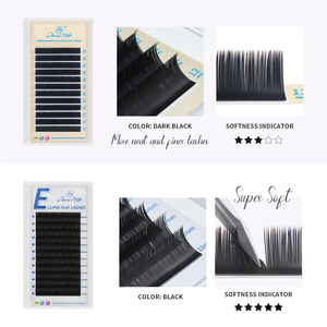 Glamlash Ellipse phẳng lông mi mở rộng lông mi phẳng bán vĩnh viễn cá nhân mềm Mẹo Trọng lượng nhẹ Ellipse phẳng lông mi - Product Image 6