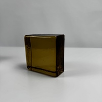 Brique de verre solide à fusion à chaud, plate et lisse, carrée, décorative, pour la rénovation intérieure résidentielle moderne – Approvisionnement direct usine