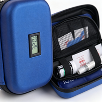 Sac isotherme médical en gros avec affichage de la température, étui de transport portable pour la chaîne du froid, idéal pour le stockage d'insuline et de médicaments