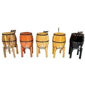 3 liter 5 liter craft wine barrel, red wine beer can be customized color size pine wood barrel