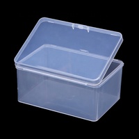 Boîte de rangement en plastique PP multifonctionnelle rectangulaire résistante à la chaleur 100% recyclée, 11x7.5x5.5cm