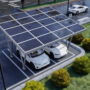Parking couvert photovoltaïque Tech et abri de voiture solaire esthétique chargeant l'<span class=keywords><strong>auvent</strong></span> solaire pour les voitures - Product Image 4