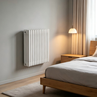 Radiateur mural vertical en acier à 3 colonnes pour chauffage hydronique moderne, personnalisé pour les systèmes CVC de gymnases et hôpitaux, marque SLLS, garantie 2 ans