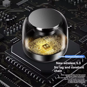 Phong cách mới xách tay thời trang mini Loa RGB đầy màu sắc LED ánh sáng không dây USB TF AUX lớn tiếng âm thanh trong suốt trường hợp loa - Product Image 4