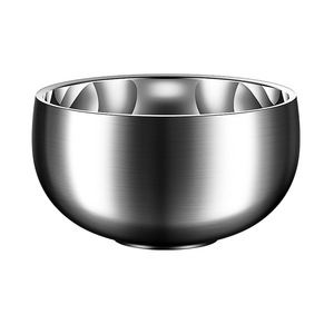 Tazón de acero inoxidable 316L de doble pared, grueso y aislante del calor, para uso doméstico en la cocina. - Product Image 1