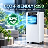 Climatiseur portable 9000 BTU R290, compresseur mobile, refroidissement uniquement, télécommande, certifié CE CB pour la maison et l'hôtel
