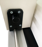 Porte coulissante de patio PENJOY en bois recouvert d'aluminium, style européen moderne, double vitrage trempé, isolation thermique, pour entrée d'hôtel