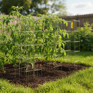 Vevor Supports pour Tomates 11.8 X 11.8 X 46.1 Tours de Soutien en Acier Argenté pour Plantes Grimpantes (Lot de 5) - Product Image 2