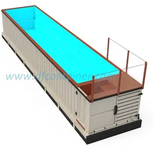 20ft 40ft Four Seasons Homothermal Shipping Container Swimming Pools for Sales