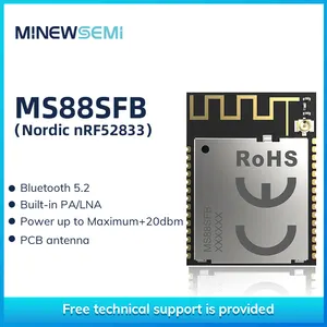 Bluetooth 5.2 NRF 52833 Module MinewSemi MS88SFB Built-in NRF21540 PA/LNA Up To 600 M Long Rang Low Power Consumption