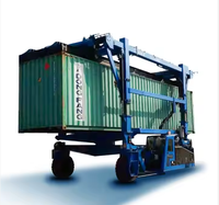 La Chine Fabrication 80ton Straddle Crane Pneu en caoutchouc Conteneur Portique Grue