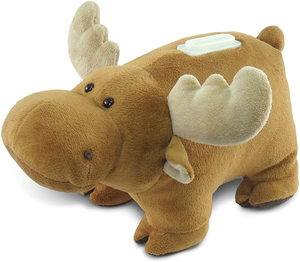 2609 9 인치 브라운 무스 봉제 돈 상자 장난감 슈퍼 부드러운 인형 동물 동전 보관 은행 아이 선물 봉제 돼지 저금통 - Product Image 1