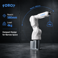 Bras robotisé miniature à 6 axes FOBOT, directement de l'usine, étanche IP67, pour l'intégration SI, bras robotisé de préhension et de placement haute vitesse