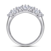 Bague en argent sterling S925, base élégante, bague tendance pour femme avec incrustation de zircon en forme de cœur, placage rhodium, cadeau élégant pour les filles