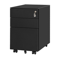 Archivador Rodante Moderno de 3 Cajones, Totalmente Ensamblado, Estructura Resistente, Personalizable, Ignífugo y Ecológico para Oficina, Suministro al por Mayor