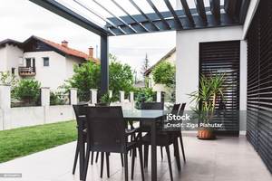 Pergola en aluminium à lames orientables réglables pour l'extérieur, pergolas en aluminium de jardin, pavillon de jardin, aluminium motorisé pour l'extérieur, usine du Vietnam - Product Image 5