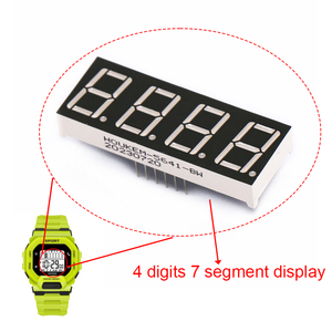 จอแสดงผล LED 7 Segment 4 หลัก ขนาด 0.56 นิ้ว รุ่น HOUKEM-5641-BB ประสิทธิภาพสูง ราคาประหยัด ใช้ได้กับนาฬิกา แบบ Common Cathode - Product Image 1