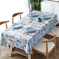 Tissu jacquard à motif de feuilles multicolores pour nappe, textile d'ameublement tissé, housse de table personnalisée OEM ODM