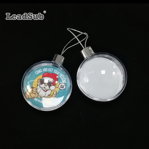 2019 Desain Natal Anda <span class=keywords><strong>Sendiri</strong></span> Cetakan Foto Sublimasi Ornamen Natal <span class=keywords><strong>Bola</strong></span> Plastik Bening <span class=keywords><strong>Bola</strong></span> Gantung Pohon - Product Image 2