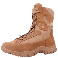 BAEWOON TB47 Bottes tactiques d'extérieur unisexes de haute qualité, bottes de désert Delta à tige haute, respirantes, avec fermeture éclair latérale, pour la randonnée et le camping