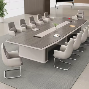 Nhà máy cung cấp đồ nội thất Hiện Đại Văn phòng hội nghị bảng dải cho 10-12 người đàm phán phòng họp bảng - Product Image 6