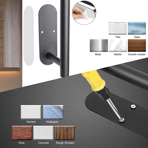 Portarrollos de papel higiénico de acero inoxidable 304 debajo del Gabinete Portarrollos de papel autoadhesivo - Product Image 5