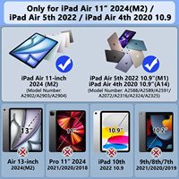 Populaire 3 en 1 robuste armure robuste antichoc enfants Silicone PC tablette étui de Protection pour Ipad Air 6 5 Pro 11 pouces 10.9 pouces