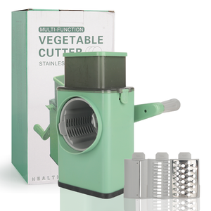 Outil de cuisine <span class=keywords><strong>6</strong></span> <span class=keywords><strong>en</strong></span> <span class=keywords><strong>1</strong></span>, <span class=keywords><strong>râpe</strong></span> à fromage rotative, coupe-légumes manuel, <span class=keywords><strong>mandoline</strong></span> <span class=keywords><strong>en</strong></span> acier inoxydable avec <span class=keywords><strong>6</strong></span> lames interchangeables - Product Image 1