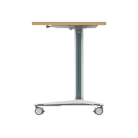 Meubles de bureau, petite table de réunion pliable en bois portable, bureau mobile pour salle de formation