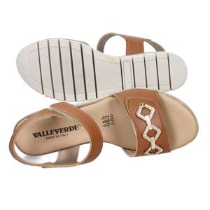 Sandales compensées en cuir pour femme Valleverde, talon de 5,5 cm, taille 37 - Product Image 6