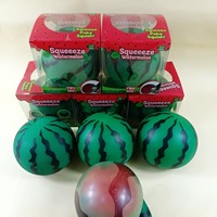 Watermeloen Squishy Speelgoed met Kraalvulling, Fruit Stressbal, Zacht, Langzaam Opkomende Squeeze Fidget, Kantoorbureau Cadeau voor Kinderen en Volwassenen