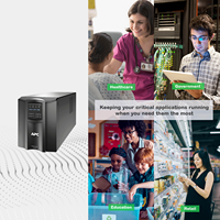 APC UPS Smt1500i-ch 750VA Onduleur interactif en ligne de type tour, onduleur intelligent à onde sinusoïdale pure pour centre de données ou usage domestique