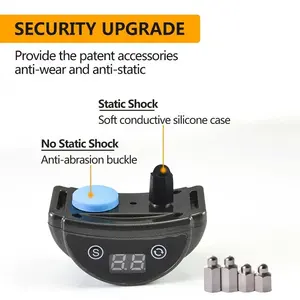 <span class=keywords><strong>Collar</strong></span> de Adiestramiento para Perros con Descarga Eléctrica de Alto Voltaje LED, Diseño de Autodefensa, Digital, <span class=keywords><strong>Anti</strong></span> Ladridos, Plástico, Impermeable IPX7, Recargable - Product Image 4