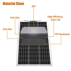 200W photovoltaïque Flexible panneau solaire ETFE couche mince 100W 210W 310W 410W 525W panneaux disponibles usine chinoise en gros - Product Image 5