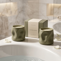 Ventes en gros de pots à bougies en céramique blancs de 8 oz, 10 oz, 12 oz, 16 oz, forme unique, finition mate, fond épais, pot à bougie de luxe