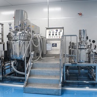 Mélangeur de crème cosmétique émulsifiant sous vide homogénéisateur fond de teint crème émulsifiant faisant la machine agitateur mélangeur de mélange réacteur