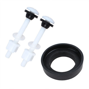 Aojiele Vanne d'admission latérale en cuivre, type à double bouton, vanne de vidange câblée, accessoires de toilettes, vis de réservoir d'eau, joint d'étanchéité - Product Image 4