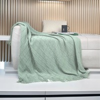 Nordische Bedruckte Gewebte Luxus-Minimalistische Naturheilungs-Stil Yogadecke, Multifunktionale Decke für Nickerchen, Sofa, Bett, Luftmatratze