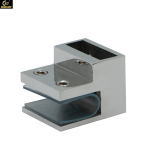 Kensharp Clip de verre en acier inoxydable Connecteur de <span class=keywords><strong>pince</strong></span> de verre Connecteur de tube carré 10x30mm Quincaillerie de porte coulissante de douche à deux voies - Product Image 2